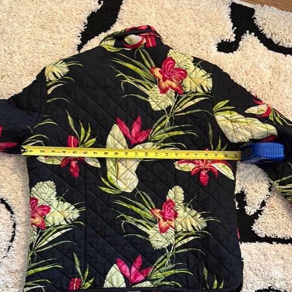 Blair Black Floral Quilted Jacket Small - Picture 5 of 6